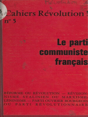 cover image of Le Parti communiste français